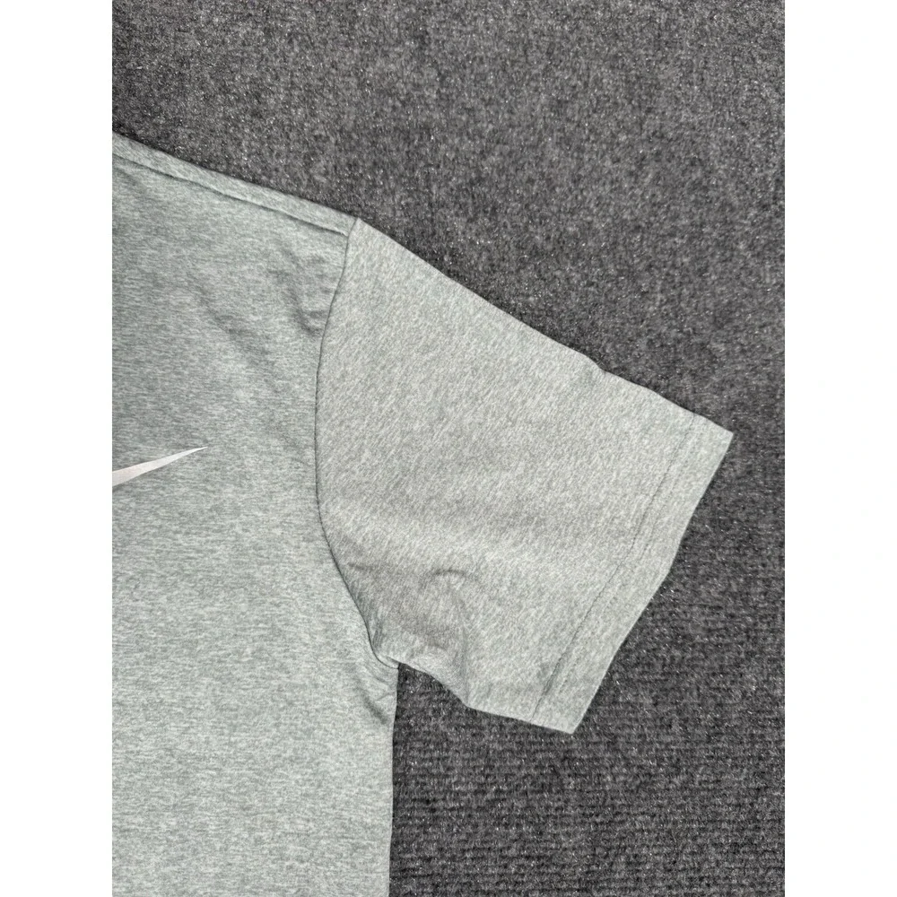 Nike Pro Training Shirt Mens Small Gray Gym Hiking Running‎ Stretch Swoosh EUC